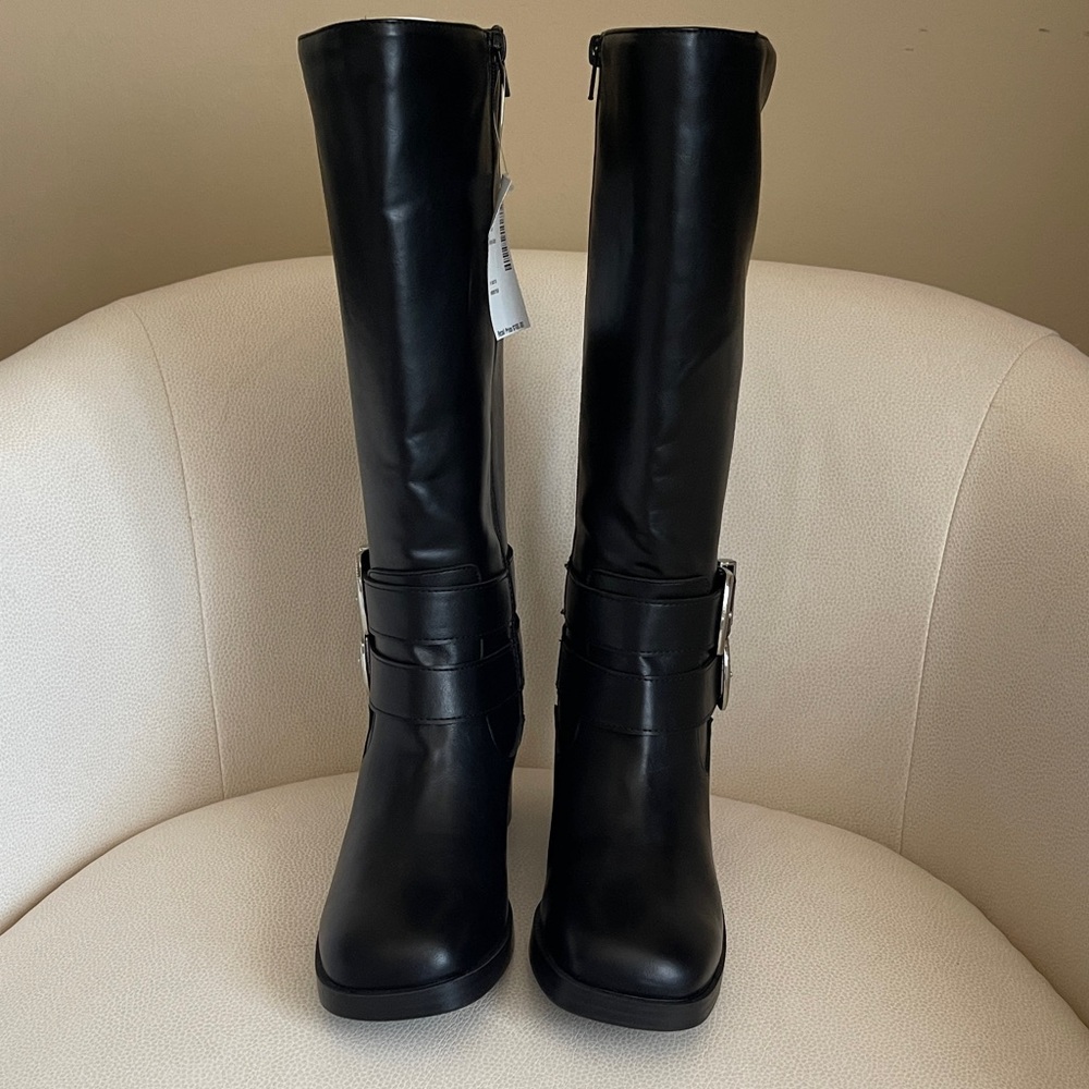 NEW Wild Pair Buckk Buckle Moto Boots - Picture 4 of 12